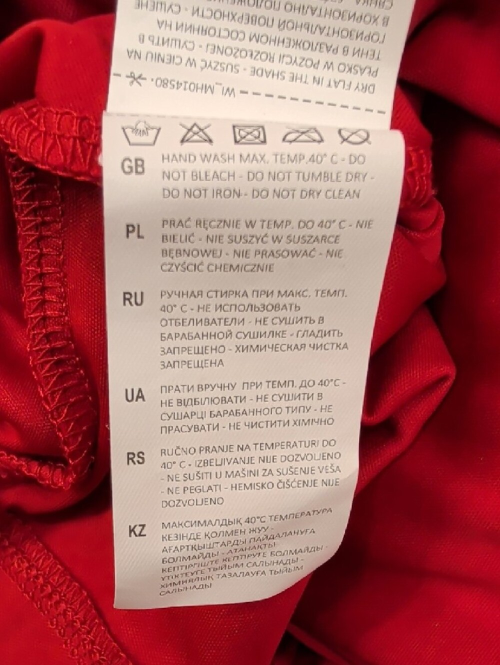 MOHITO Collection Red Stretch Lace Long Sleeve Shift Dress Size L - Picture 10 of 10